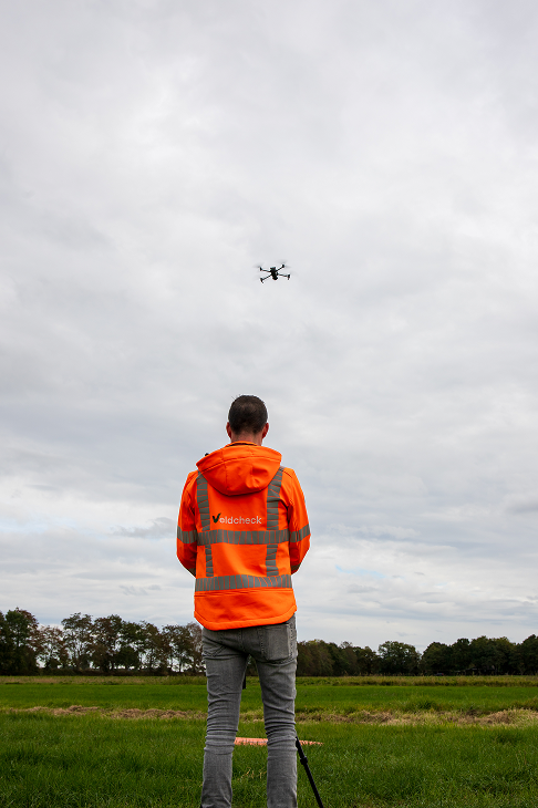 Faunadrone wordt gebruikt om het gebied in kaart te brengen.